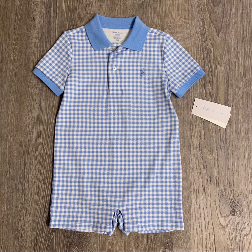 NEW Ralph Lauren shortall romper 24 mo